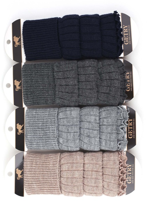 Getry Damskie na Nogi Wełna Ocieplacze na Łydki Ciepłe Cerber