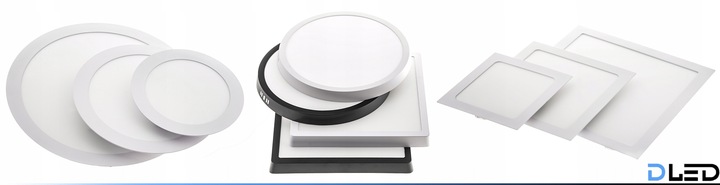 PANEL plafon sufitowy LED NATYNKOWY OKRĄGŁY 24W 2160lm Nie mruga CCD SLIM