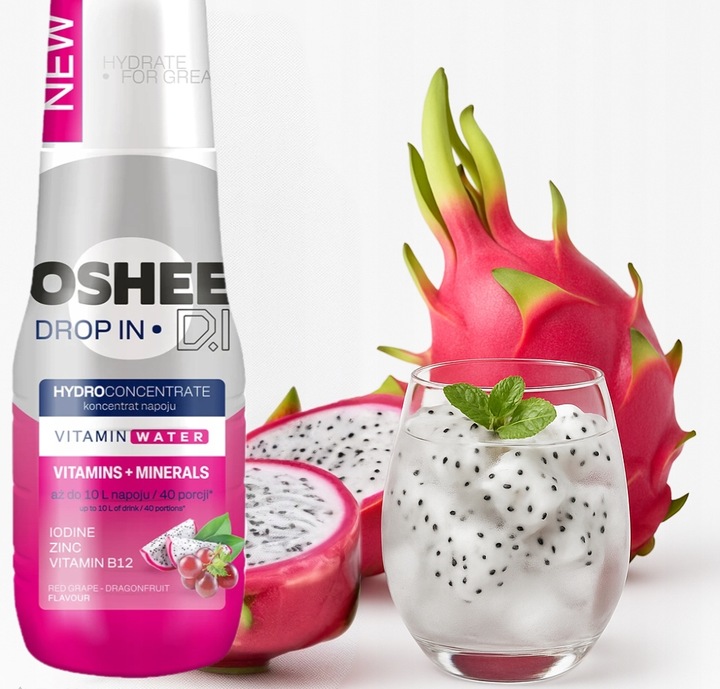 OSHEE ZERO SYROP KONCENTRAT DO SODASTREAM Grejpfrut Elektrolity i witaminy