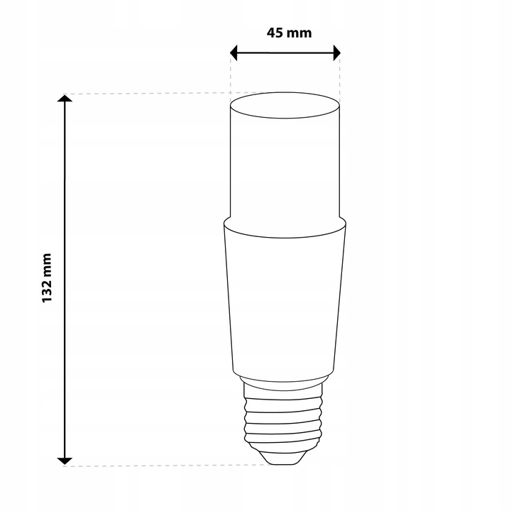 6x Żarówka LED STICK E27 13W = 100W 1521lm 3000K Ciepła TUBULARNA