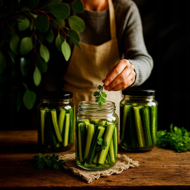 10x SŁOIKI SZKLANE Z ZAKRĘTKAMI 540 ML NA GRZYBY NA PRZETWORY DŻEM +