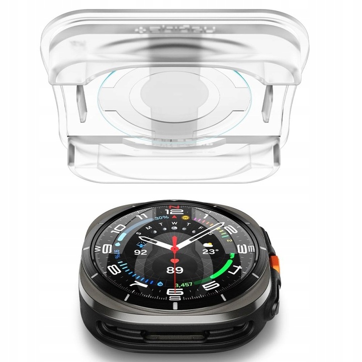 2x SZKŁO Hartowane SPIGEN EZ + Aplikator do Samsung Galaxy Watch Ultra 47mm