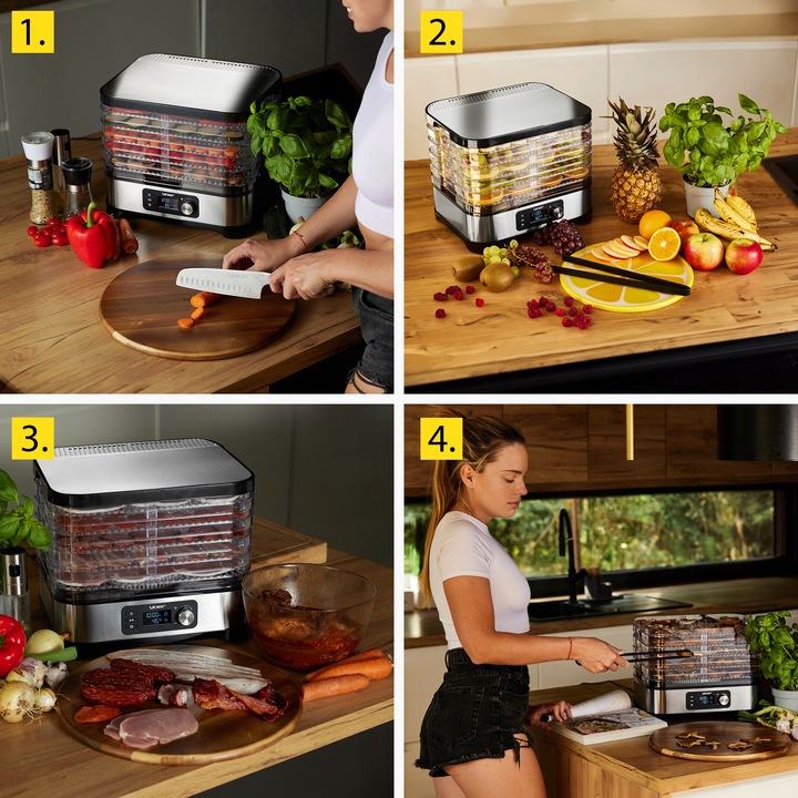 10w1 DUŻA Suszarka do Grzybów Owoców Yoer 450W INOX Timer +6 SIT+9