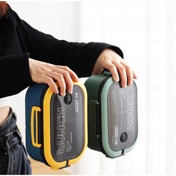 LUNCH BOX ŚNIADANIÓWKA DZIECKA NA PUDEŁKO 1200ML