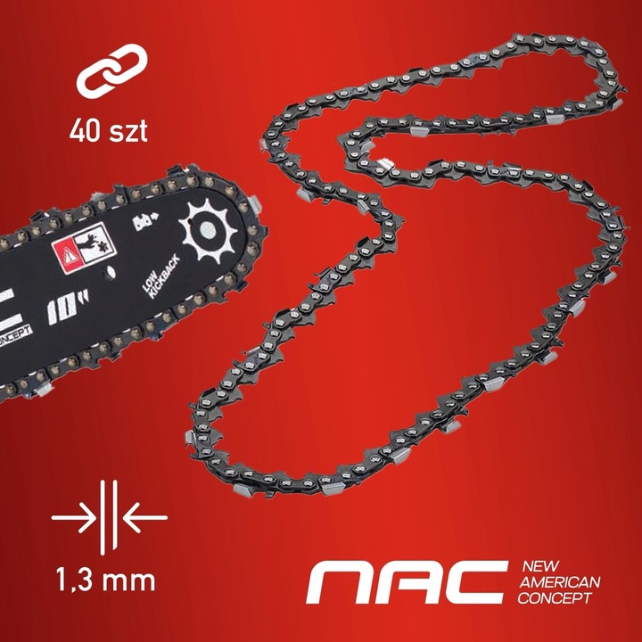 PIŁA SPALINOWA PILARKA ŁAŃCUCHOWA GAŁĘZIÓWKA NAC 25,4CC 25CM LEKKA