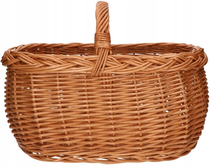 KOSZ KOSZYK WIKLINOWY NA ZAKUPY PIKNIK GRZYBY 45 CM WIELKANOC