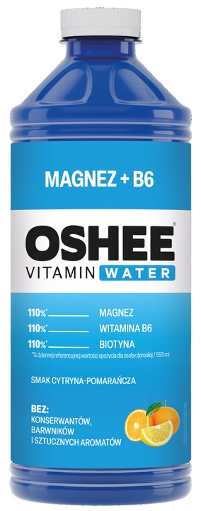 Oshee Vitamin Water Magnez + B6 Cytryna 1,1L x18