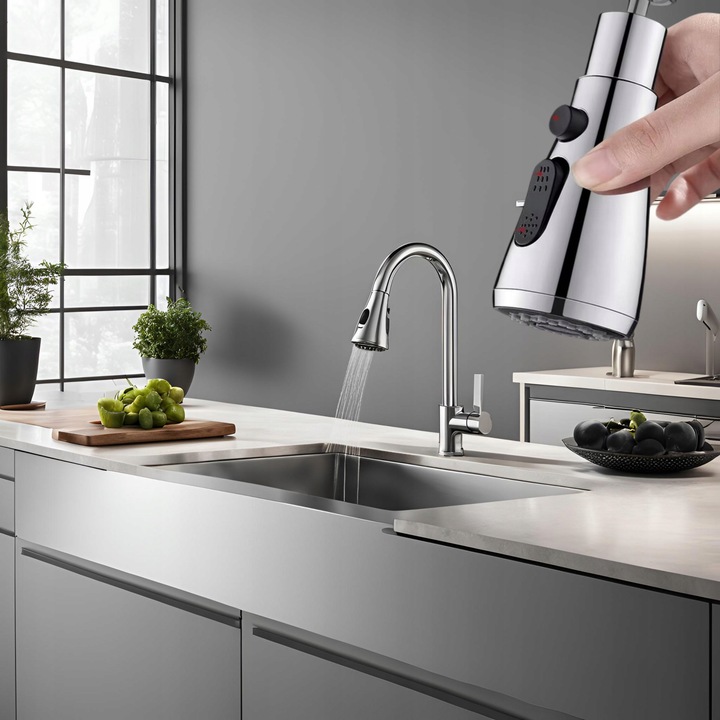 PRZEDŁUŻACZ KRANU KUCHENNEGO AERATOR ADAPTER PERLATOR 3 FUNKCJE 360