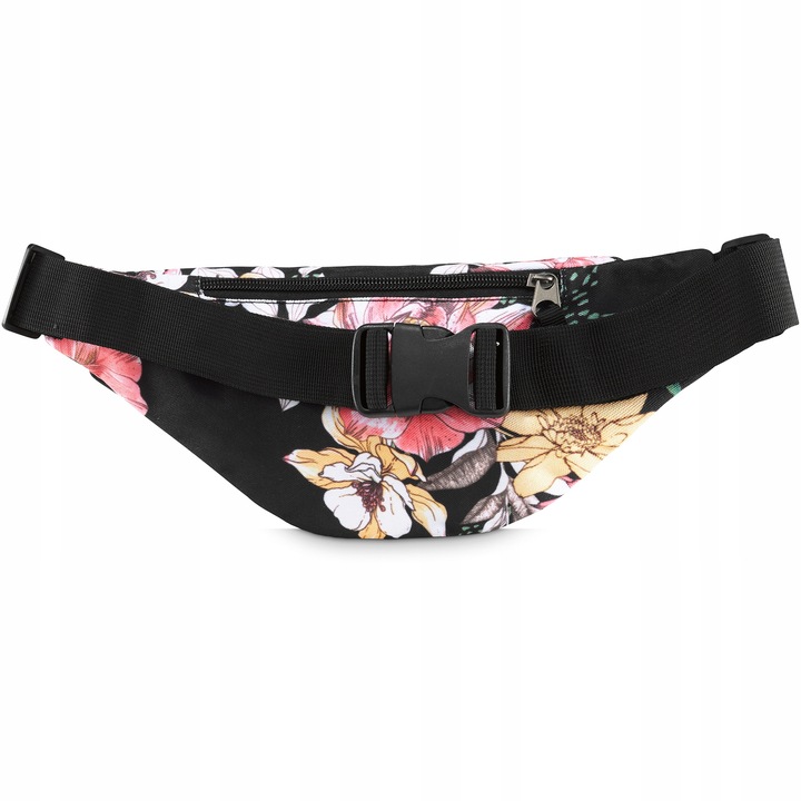 Kolorowa nerka damska saszetka duża sportowa biodrówka w kwiaty ZAGATTO