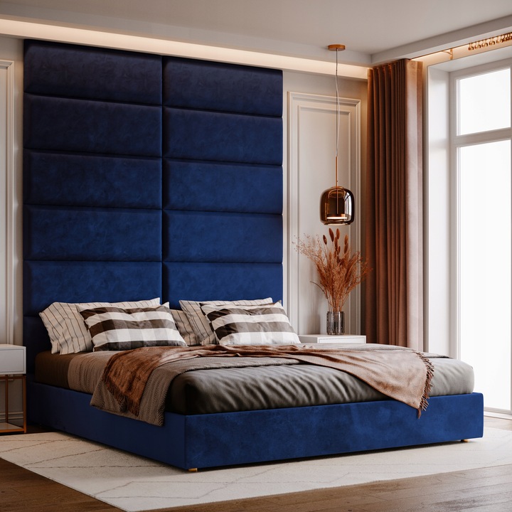 PANELE TAPICEROWANE NA ŚCIANĘ WEZGŁOWIE 90x30cm PANEL TAPICEROWANY