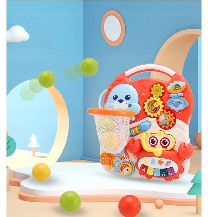 CHODZIK PCHACZ INTERAKTYWNY STOLIK EDUKACYJNY 5w1B