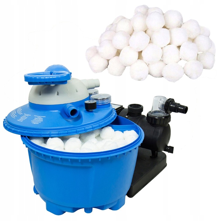 FILTER BALLS Kulki FILTRACYJNE filtrujące do BASENU pomp PIASKOWYCH 700g