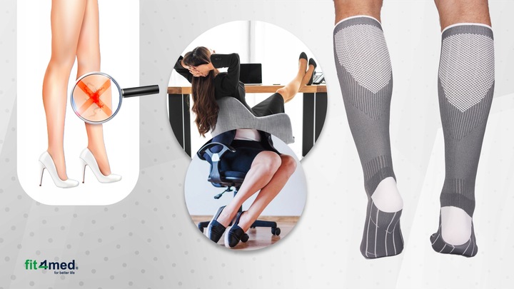 SKARPETY KOMPRESYJNE PODKOLANÓWKI UCISKOWE PRZECIWŻYLAKOWE ŻYLAKI