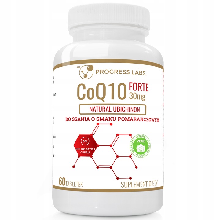 Progress Labs KOENZYM Q10 30mg UBICHINON DO SSANIA DZIĄSŁA ZĘBY 60 tab.