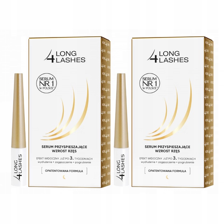 Zestaw Long4Lashes Serum przyspieszające wzrost rzęs 2 opakowania aż 6 ml