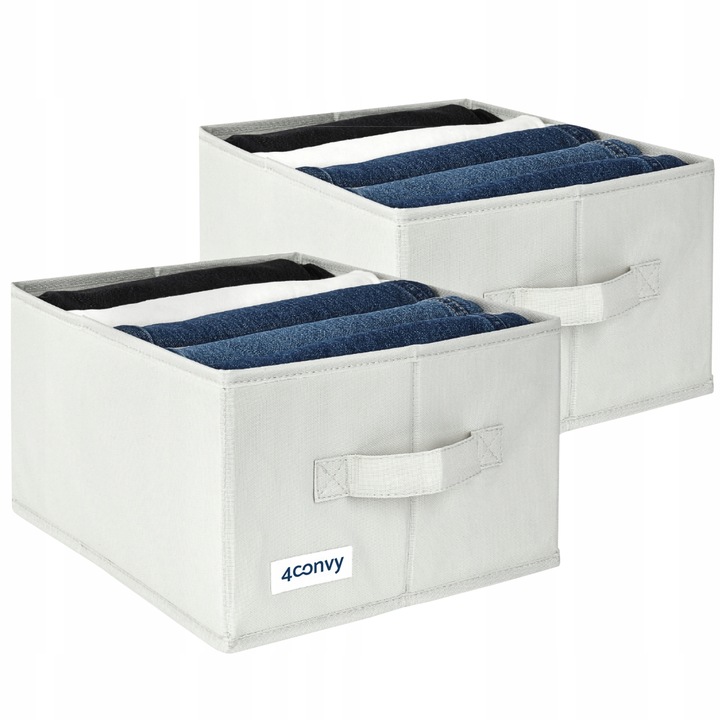2x organizer pudełko na ubrania spodnie do szuflady garderoby szaf
