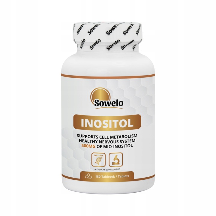 SOWELO MYO-INOSITOL INOZYTOL 500mg 180 TABLETEK
