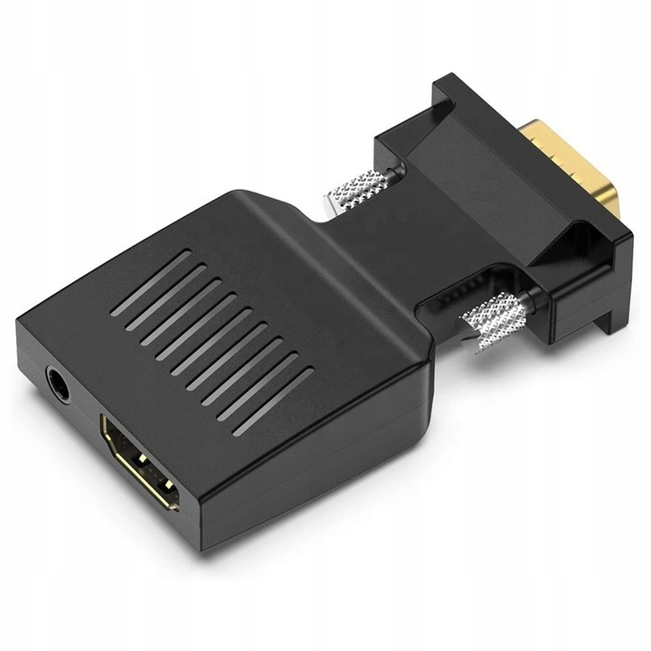 Przejściówka Adapter Konwerter VGA do HDMI + Audio