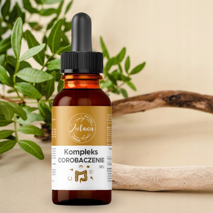 Oryginalny KOMPLEX ZIOŁOWY "ODROBACZENIE" 50ml ZIELANA piołun orzech MPU