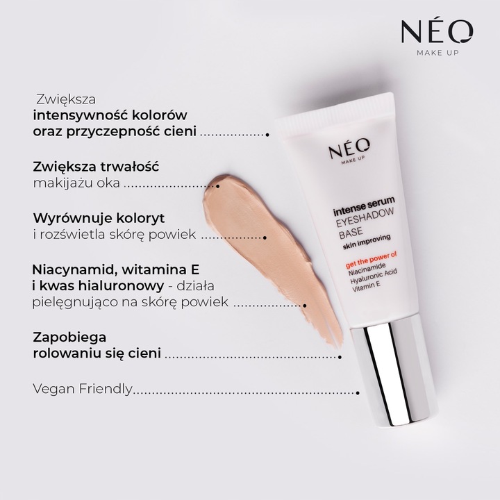 NEO MAKE UP Baza pod cienie do powiek INTENSE SERUM EYESHADOW BASE 7 ml