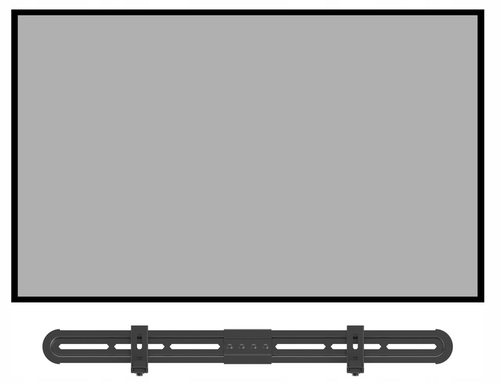 Uchwyt do Głośnika typu Soundbar pod i nad Telewizor Uniwersalny