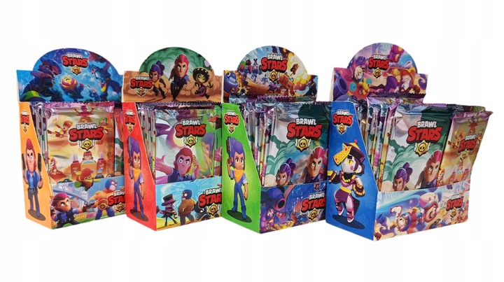 KARTY BRAWL STARS 288 KART MEGA BOX ZESTAW 36 SASZETEK KART