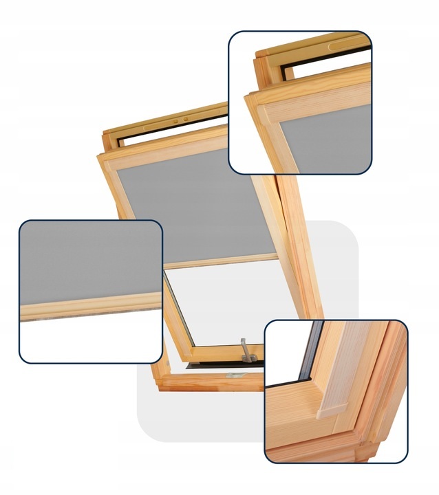 ROLETA DACHOWA TERMO do okien FAKRO VELUX OPTILIGHT 78x140 Termiczna