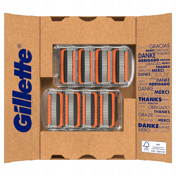 Gillette ProGlide Wkłady do maszynki do golenia dla mężczyzn, 8 sztuk