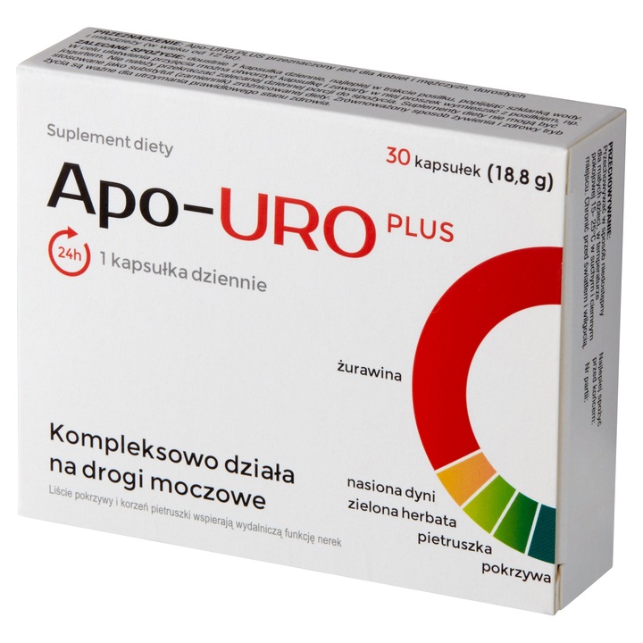 Apo-URO Plus Wsparcie Dróg Moczowych 30 Kapsułek