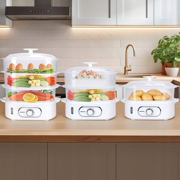 Parowar Aigostar 12 l biały 900 W