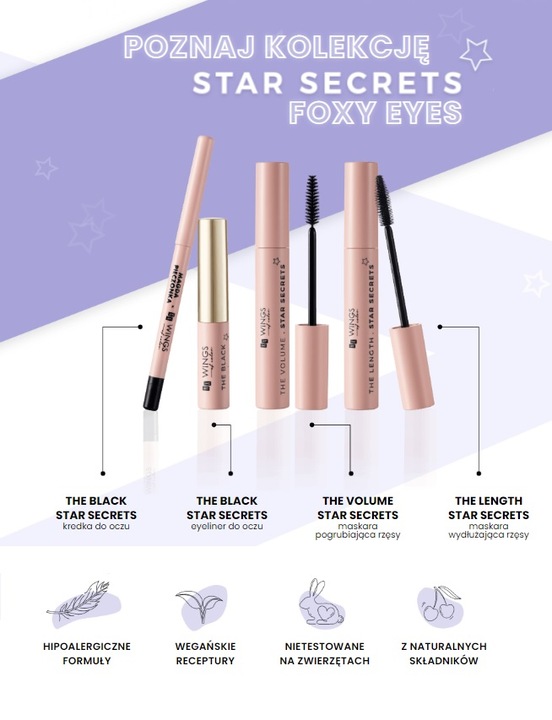 AA Wings of Color Star Secrets kredka czarna black