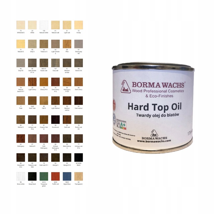 OLEJ KOLORY DO BLATÓW I MEBLI 175 ML BORMA WACHS
