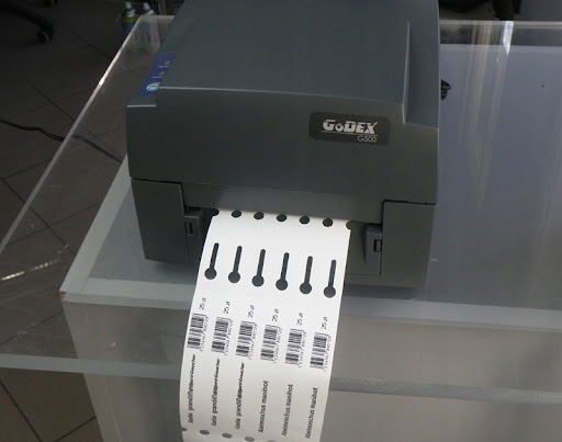 Drukarka termiczna TT etykiet kurierskich szarf wstęg GODEX G500 USB