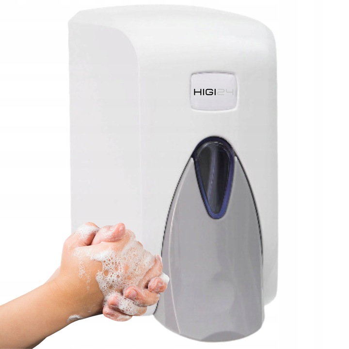 Dozownik Podajnik Dyspenser mydła w płynie 500 ml Naścienny Biały ATEST PZH