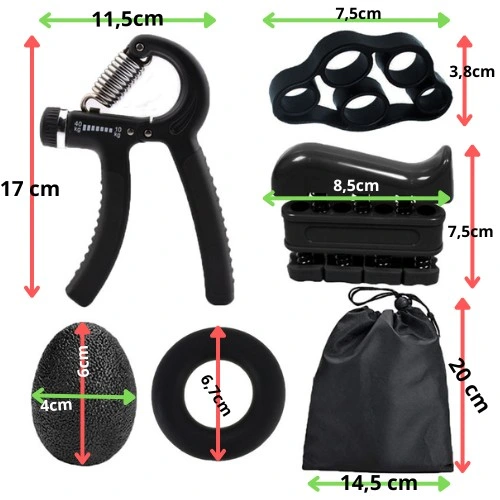 Ściskacz dłoni Ściskacze Ściski DUŻY ZESTAW 6 el.