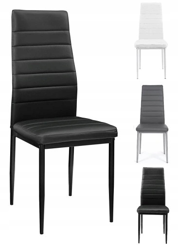 4 KRZESŁA TAPICEROWANE FADO EKOSKÓRA