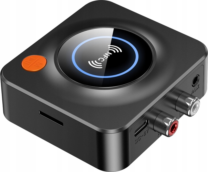 TRANSMITER ODBIORNIK BLUETOOTH ADAPTER DO WIEŻY 5.3 NFC RCA AUX SD