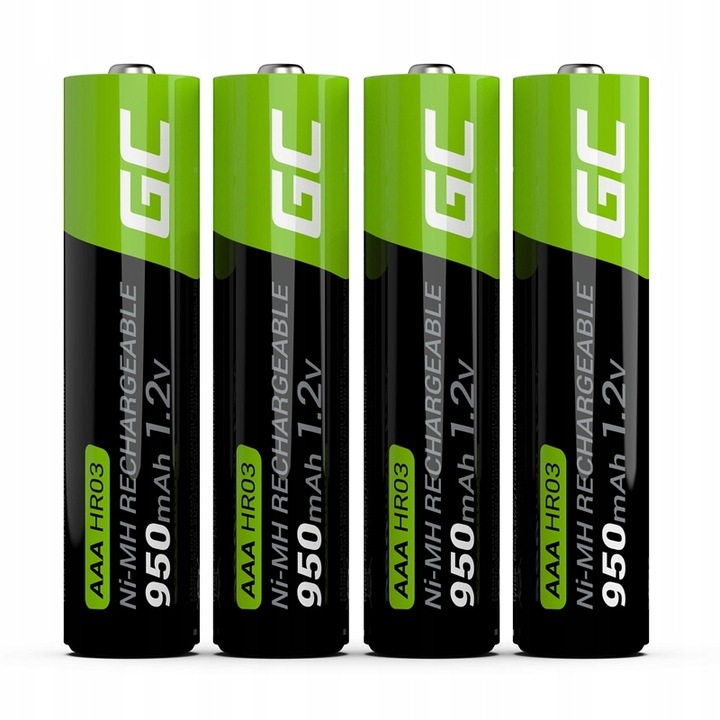 4x Akumulatorki Paluszki GC AAA R3 950mAh Ni-MH Baterie do myszki