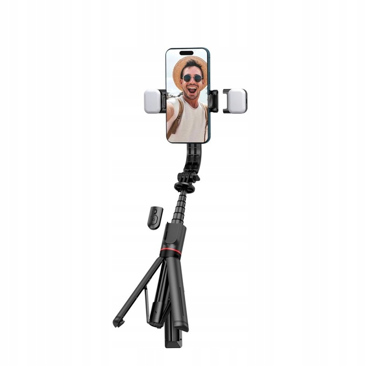 KIJEK SELFIE STATYW TRIPOD BLUETOOTH LAMPA LED DO IPHONE 12 13 14 15 16