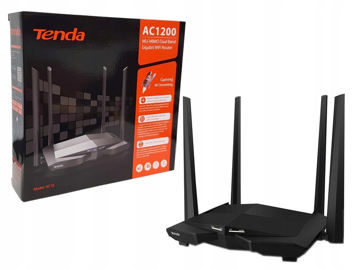 Gigabitowy Router TENDA AC10 WiFI AC1200