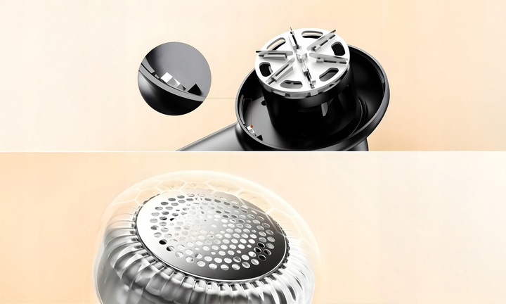 GOLARKA DO UBRAŃ AKUMULATOROWA + USB-C WSKAŹNIK BATERII 6 OSTRZY + 3