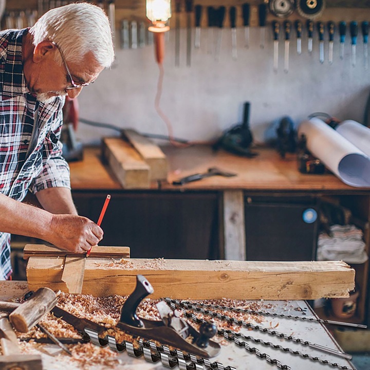 Wiertła do drewna 230MM zestaw wierteł 6-25 mm +box POLSKA MARKA na