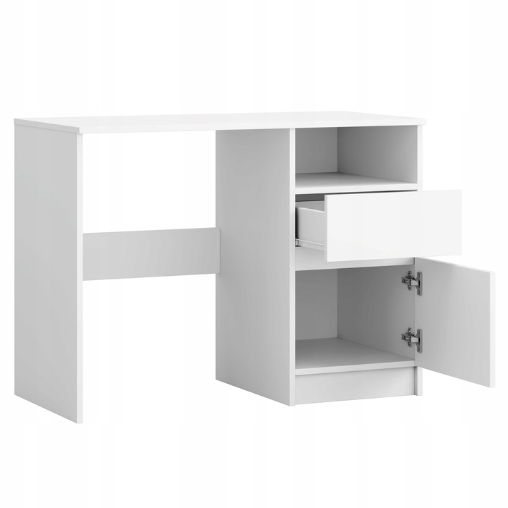 BIURKO BIAŁE KOMPUTEROWE MŁODZIEŻOWE STOLIK SZUFLADY 100cm