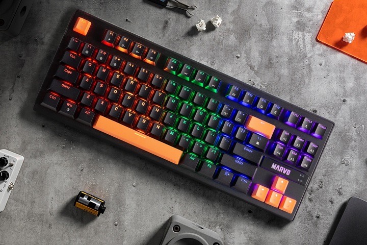 Klawiatura Mechaniczna Krone 87 RGB Gaming anty-ghosting KG901c