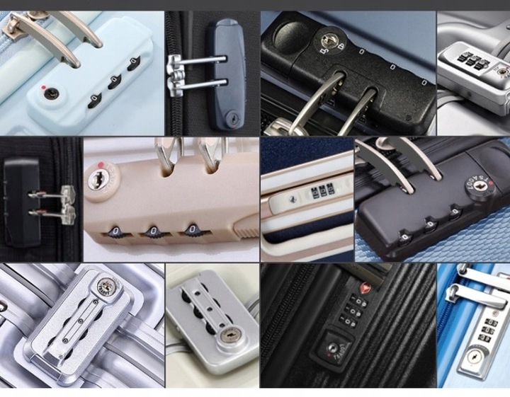 ZAMEK NA SZYFR SYSTEM TSA DO BAGAŻU WALIZKI