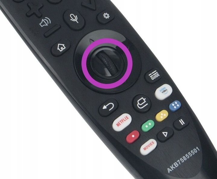 Pilot do TV LG AKB75855501 czarny, jakość jak oryginalny, SMART TV MAGIC