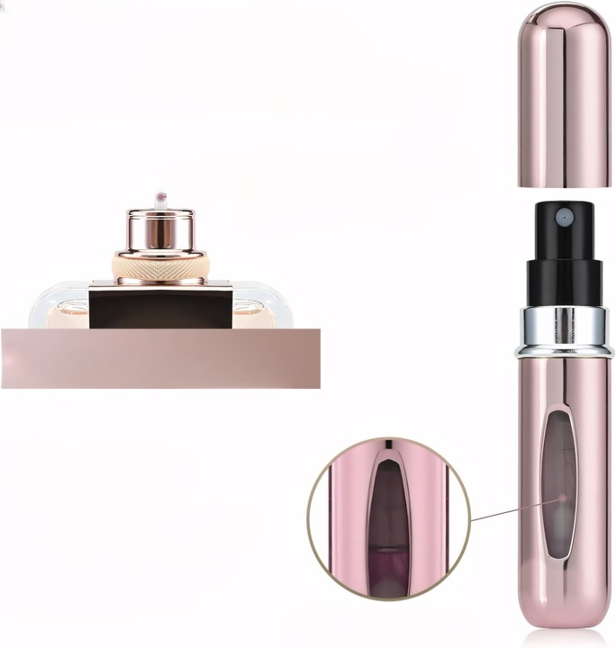 4x Atomizer do Perfum Podróżny 5ml Butelka na Perfumy Fiolka z Rozpylaczem