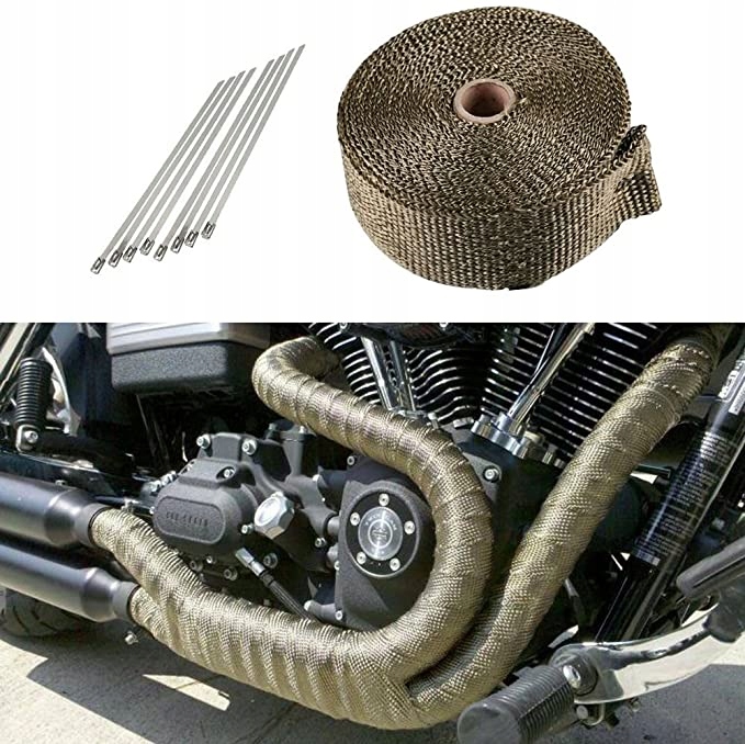 Bandaż Taśma Termiczna Termoizolacja 10m + Opaski