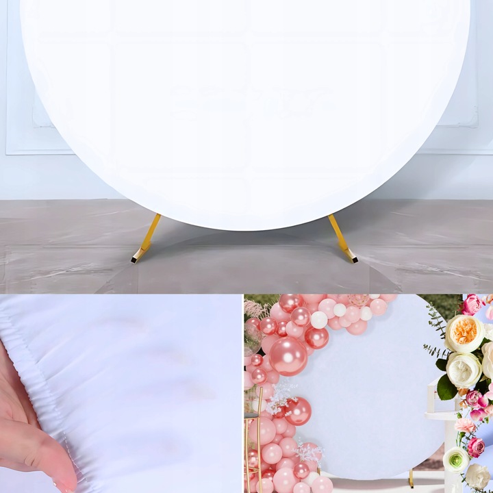 Stojak na balony stelaż KOŁO do balonów METAL 2m łuk ścianka zdjęć