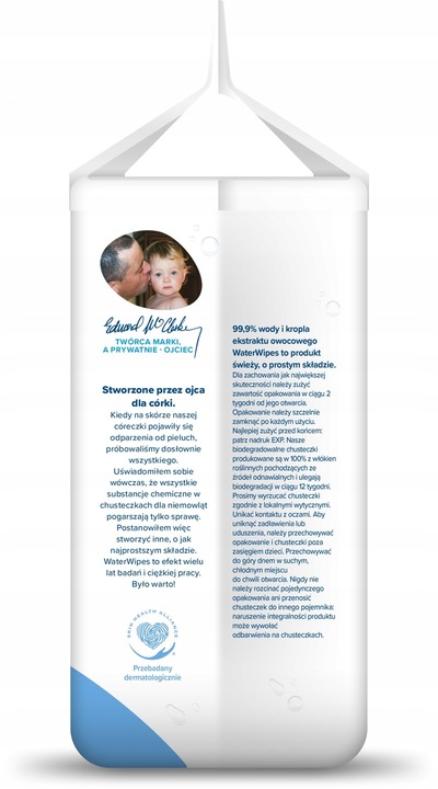 Chusteczki nawilżane WaterWipes BIO 4x60szt dla dzieci i niemowląt